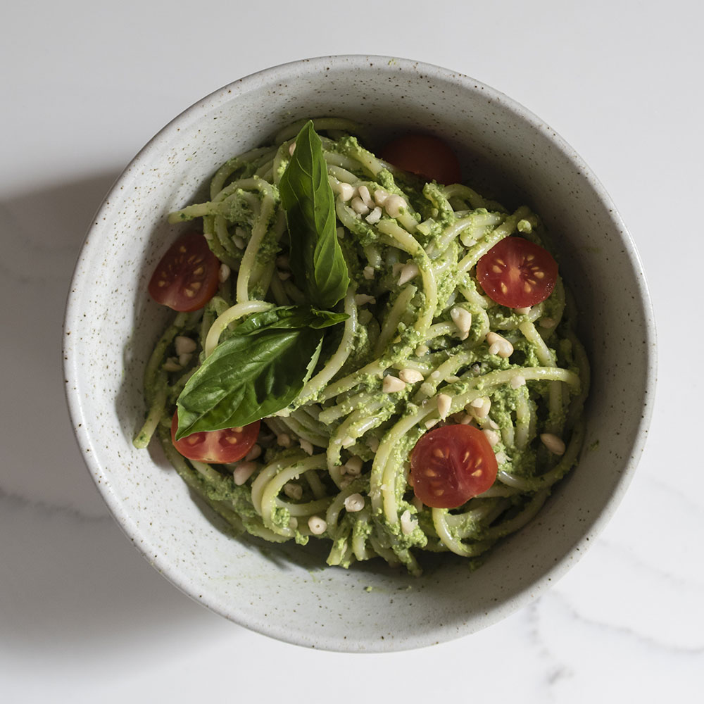 Healthy Pesto Pasta Nourish With Whitney